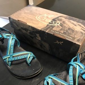 Chacos Green & Blue